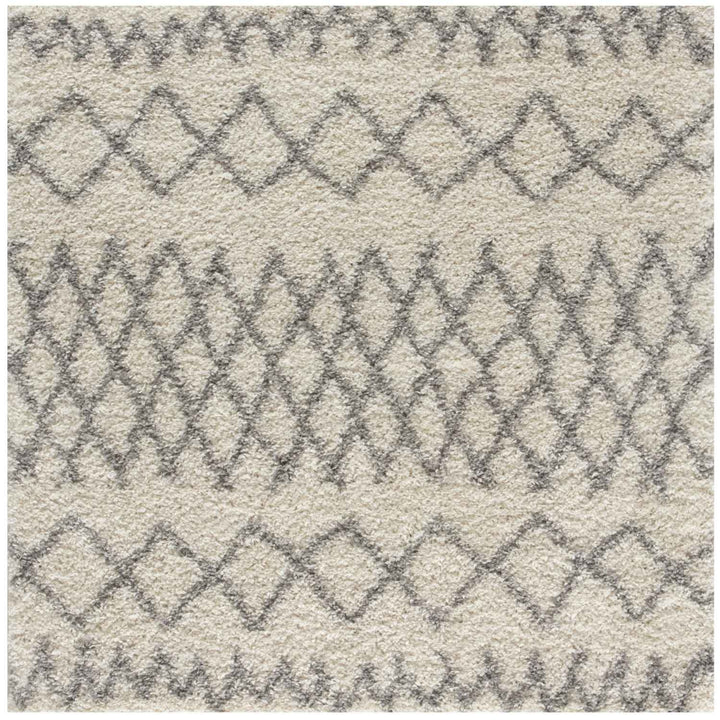 Moroccan Grey Ivory colours rug non-shedding, pet-friendly, and easy to clean