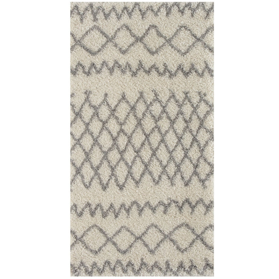 Moroccan Grey Ivory colours rug non-shedding, pet-friendly, and easy to clean