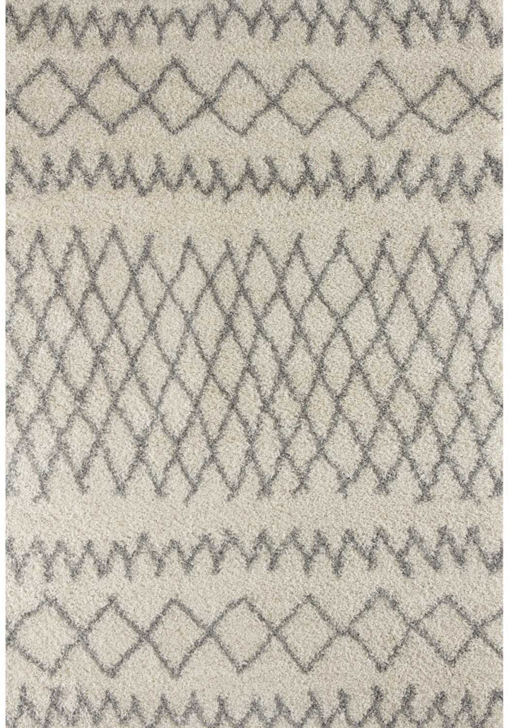 Moroccan Grey Ivory colours rug non-shedding, pet-friendly, and easy to clean