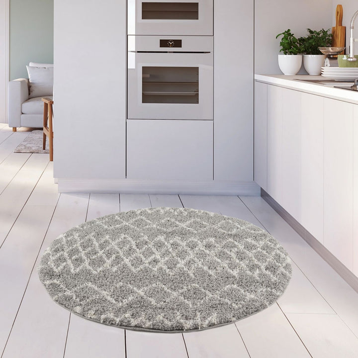 Moroccan-style thick shaggy rug 30 mm pile, non-shedding, pet-friendly