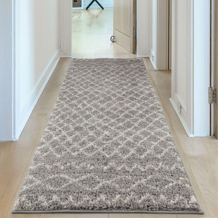 Moroccan-style thick shaggy rug 30 mm pile, non-shedding, pet-friendly