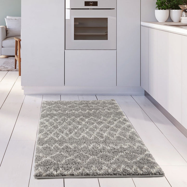 Moroccan-style thick shaggy rug 30 mm pile, non-shedding, pet-friendly