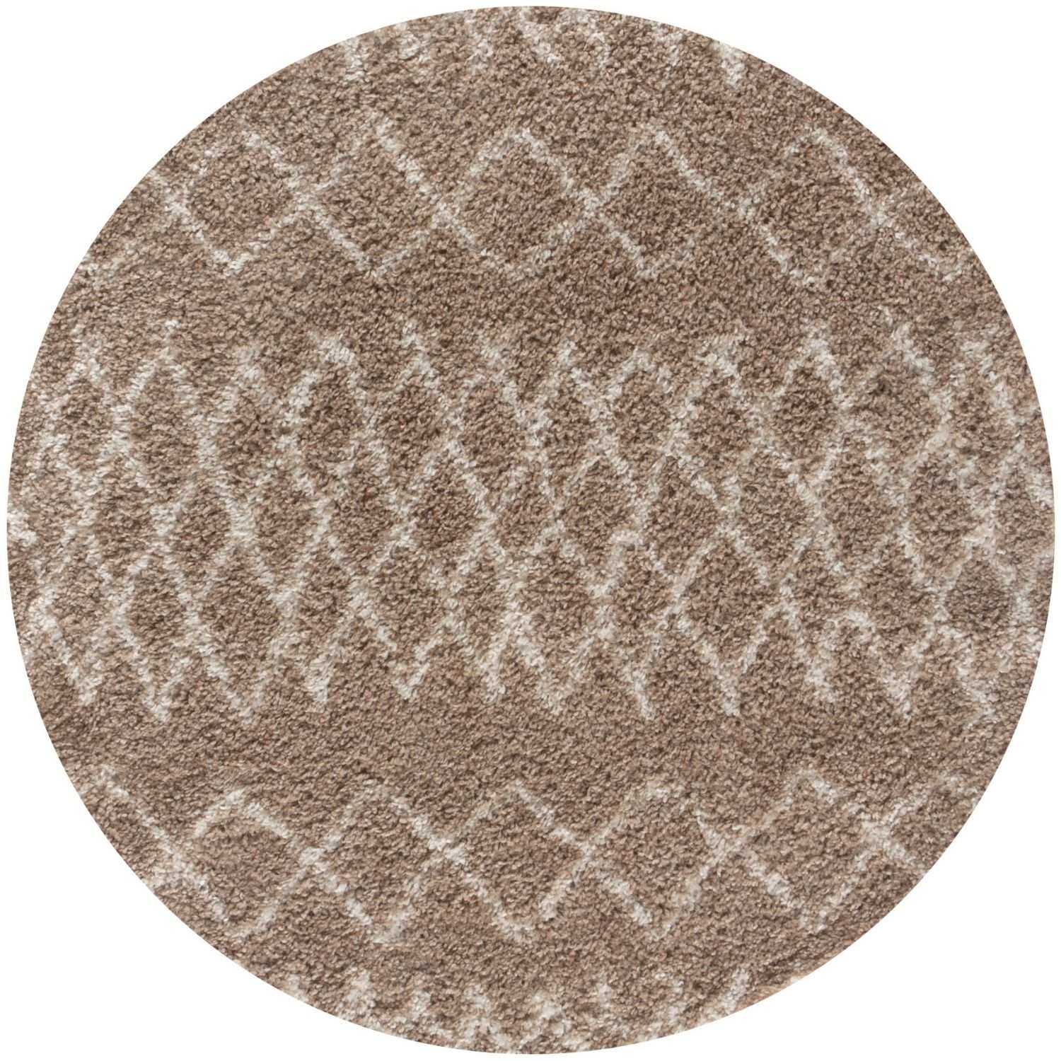 Beige Shaggy rug High Quality Elegant Moroccan Pattern