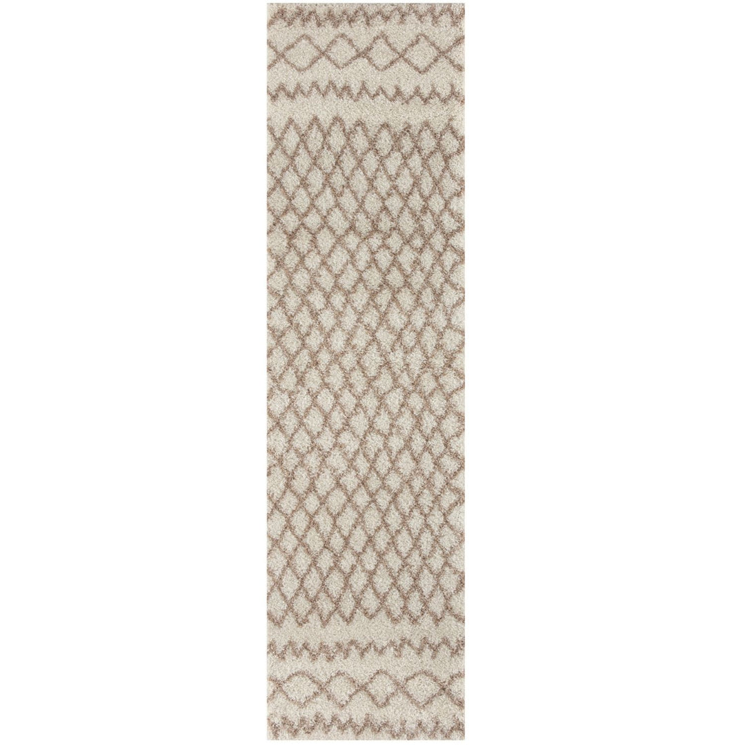 Moroccan Beige Ivory rug non-shedding, pet-friendly, and easy to clean