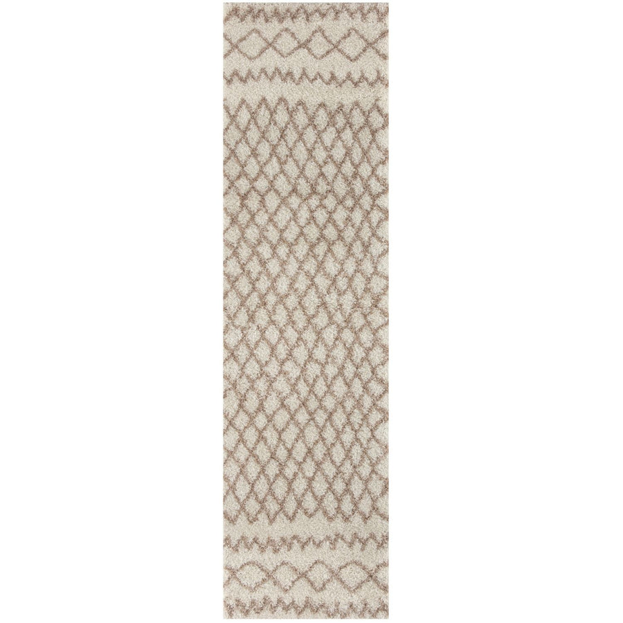 Moroccan Beige Ivory rug non-shedding, pet-friendly, and easy to clean