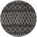 Moroccan Dark Grey Shaggy Rug | 940