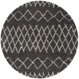 Moroccan dark grey shaggy rug non-shedding, pet-friendly, and easy to clean