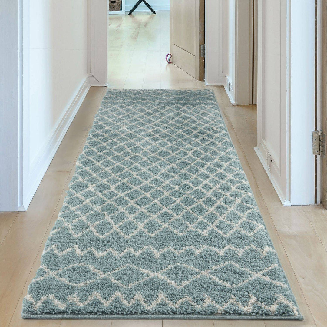 Moroccan shaggy rug rich texture and elegant design floor-heating compatible