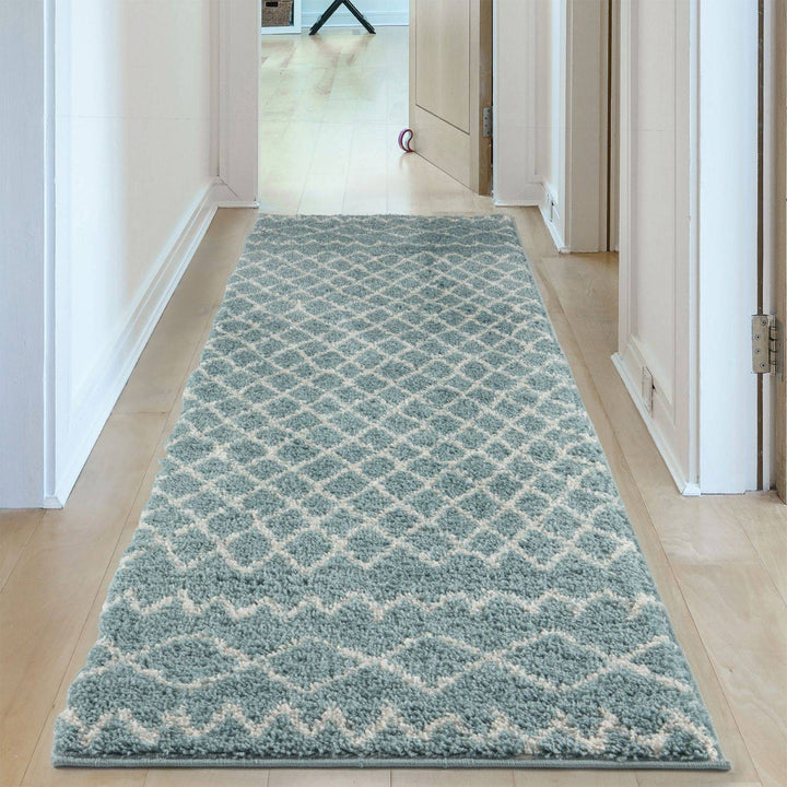 Moroccan shaggy rug rich texture and elegant design floor-heating compatible