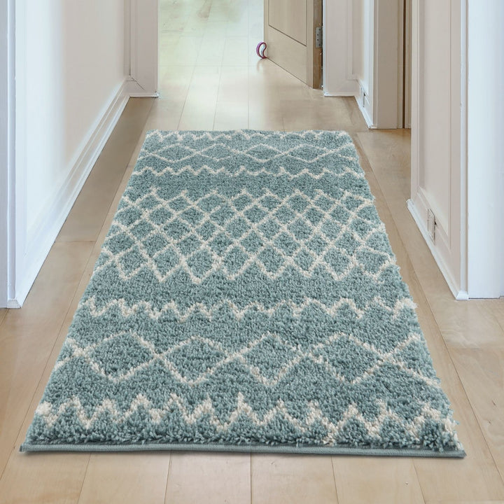 Moroccan shaggy rug rich texture and elegant design floor-heating compatible
