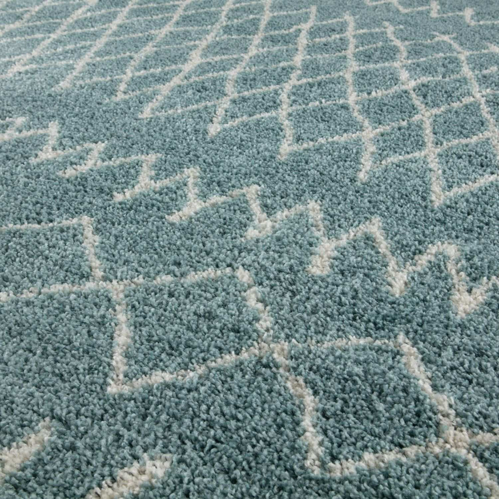 Moroccan shaggy rug rich texture and elegant design floor-heating compatible