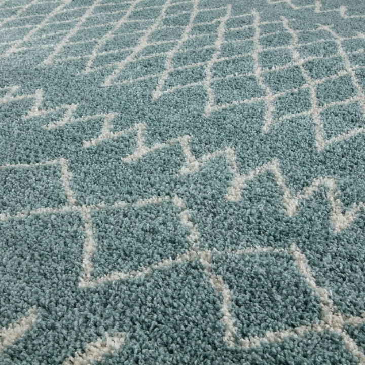 Moroccan shaggy rug rich texture and elegant design floor-heating compatible