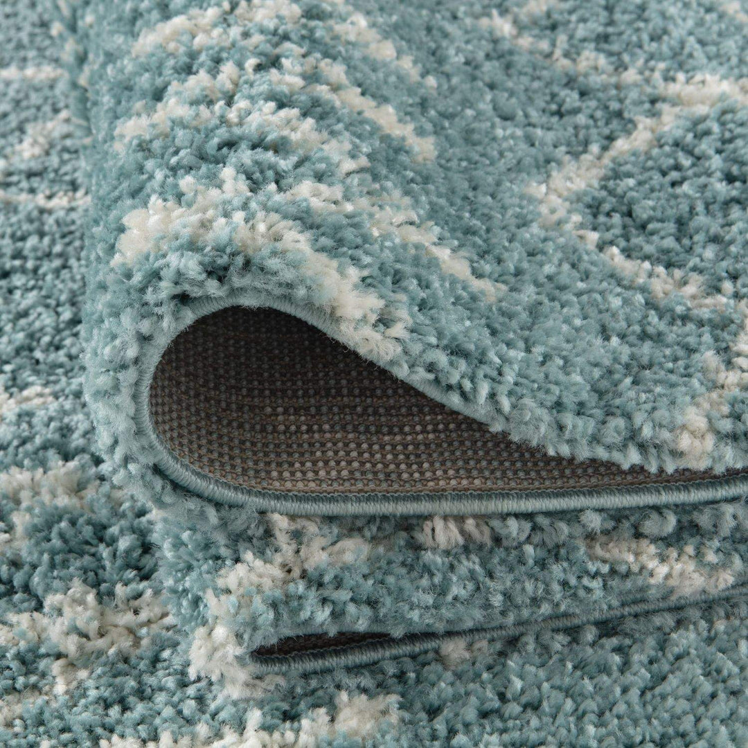 Moroccan shaggy rug rich texture and elegant design floor-heating compatible