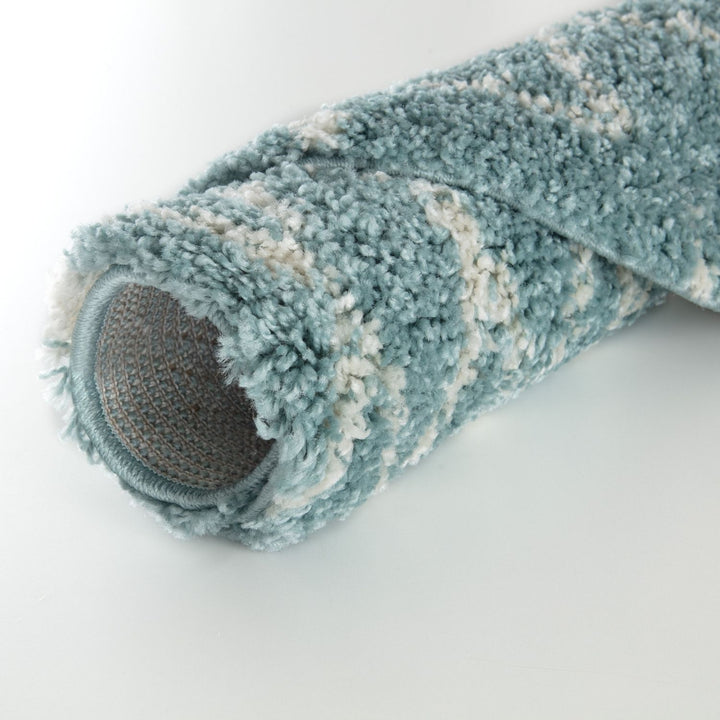 Moroccan shaggy rug rich texture and elegant design floor-heating compatible