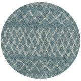 The Rugs Area Rug - Modern Luxury Shaggy Rug Diamond Duck Egg Blue