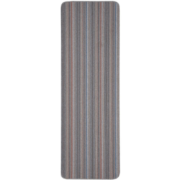 Stockholm Grey/Clay Washable Mat | Durable Rugs Collection