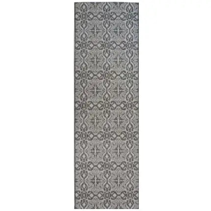 County Grey Victorian Indoor & Outdoor Rug
