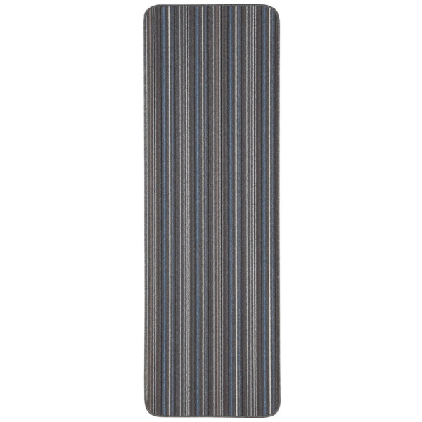 Stockholm Lead/Light Blue Washable Mat - Stylish & Practical