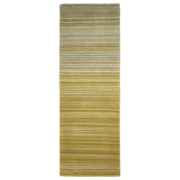 Fine Stripes Ochre Wool Rug