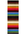 Machine Washable Stripe Design Rug in Rainbow Colours