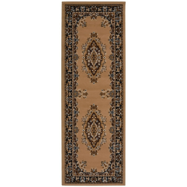 Maestro Collection Traditional Design Rug in Brown