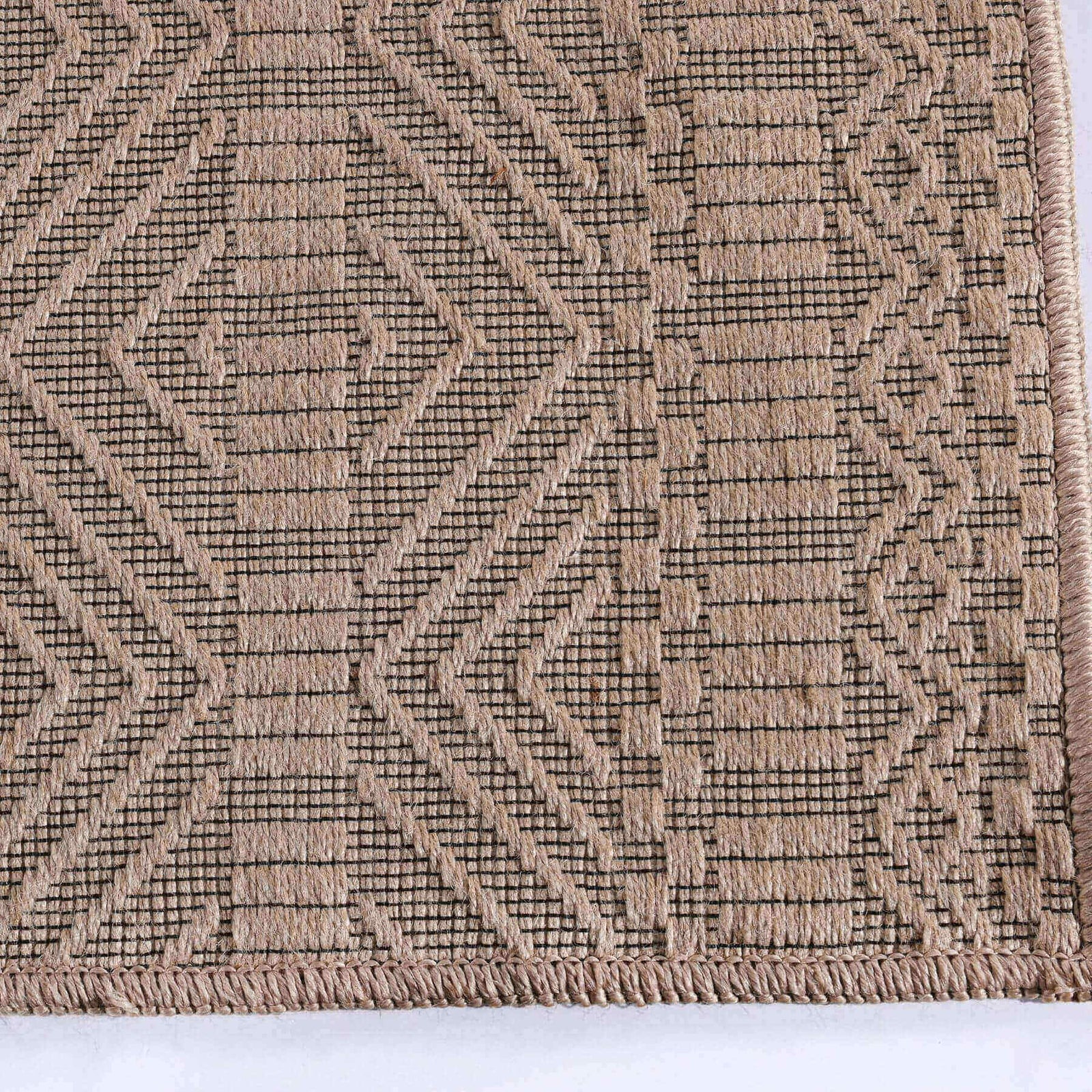 Beige Jute-Look Washable Rugs | Stylish & Easy-Clean