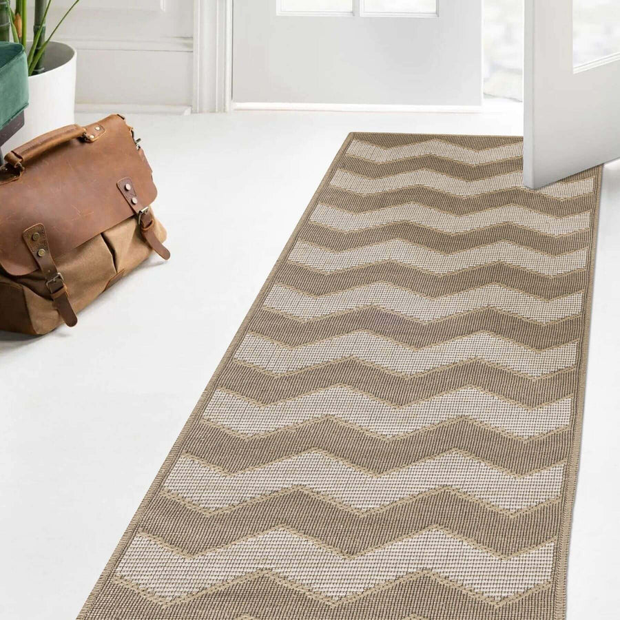 Beige Jute-Look Washable Rugs | Stylish & Easy-Clean