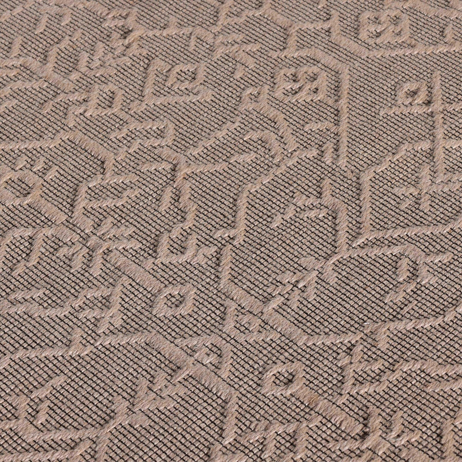 Beige Jute-Look Washable Rugs | Stylish & Easy-Clean
