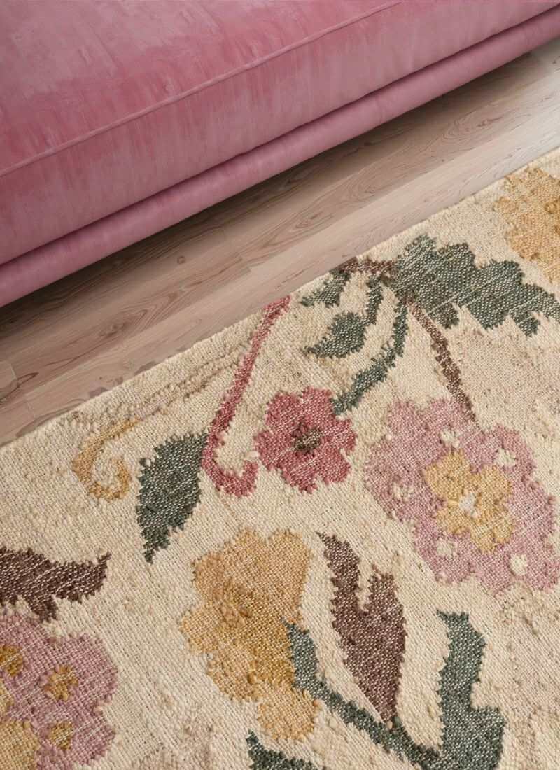 The Rugs Roya Afghan Kelim Rug Violette – Floral Design