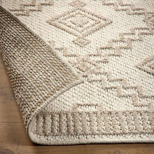 Cream Rug Key Design The Rugs Rustic Cream Diamond Design - Quality & Comfort