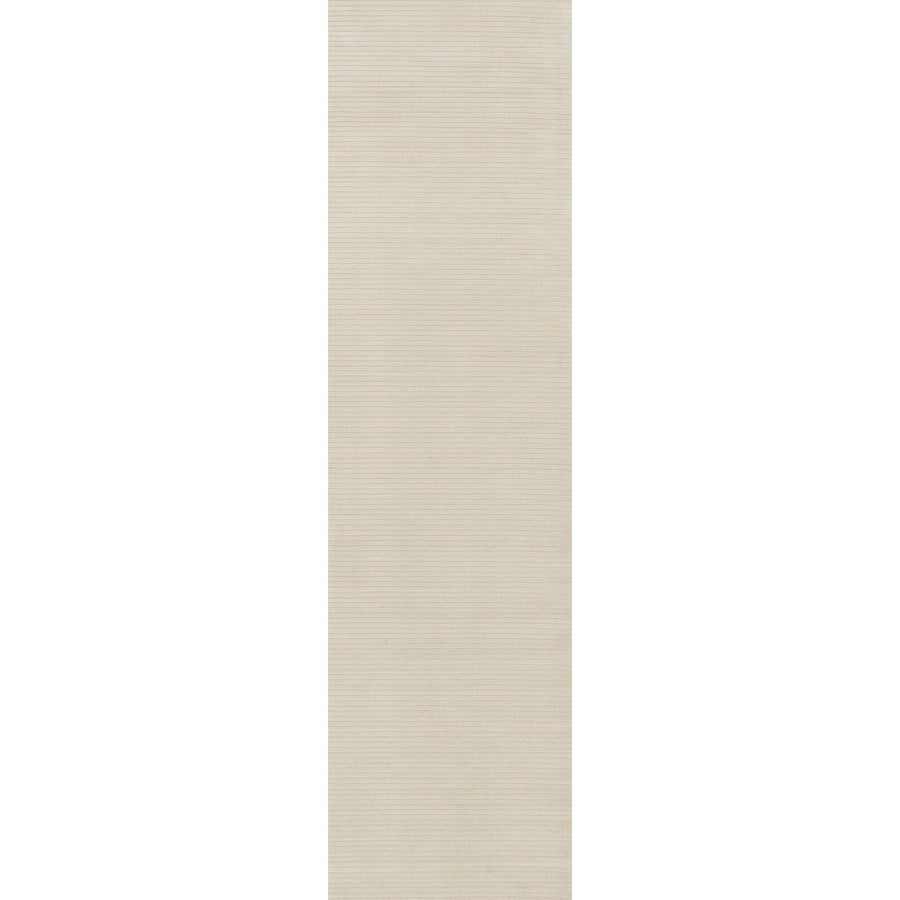 The Rugs Modern Living Room Rug - Striped Design Pearl Rug in Cream