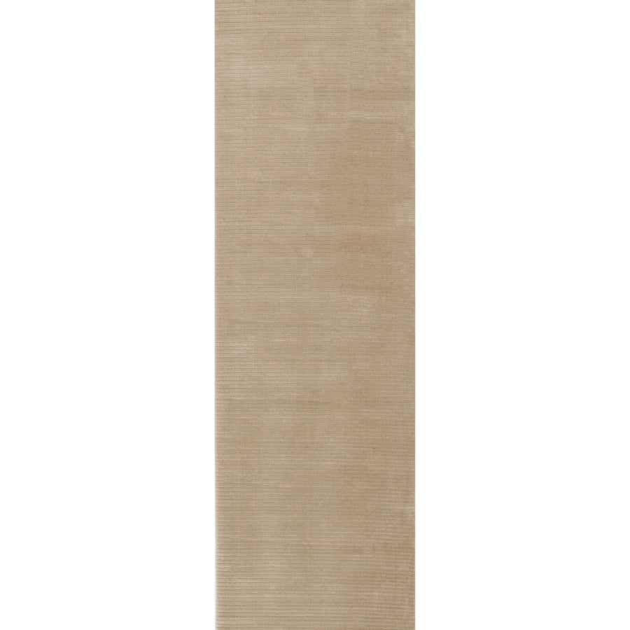 The Rugs Modern Living Room Rug - Striped Design Sandstone Rug in Beige