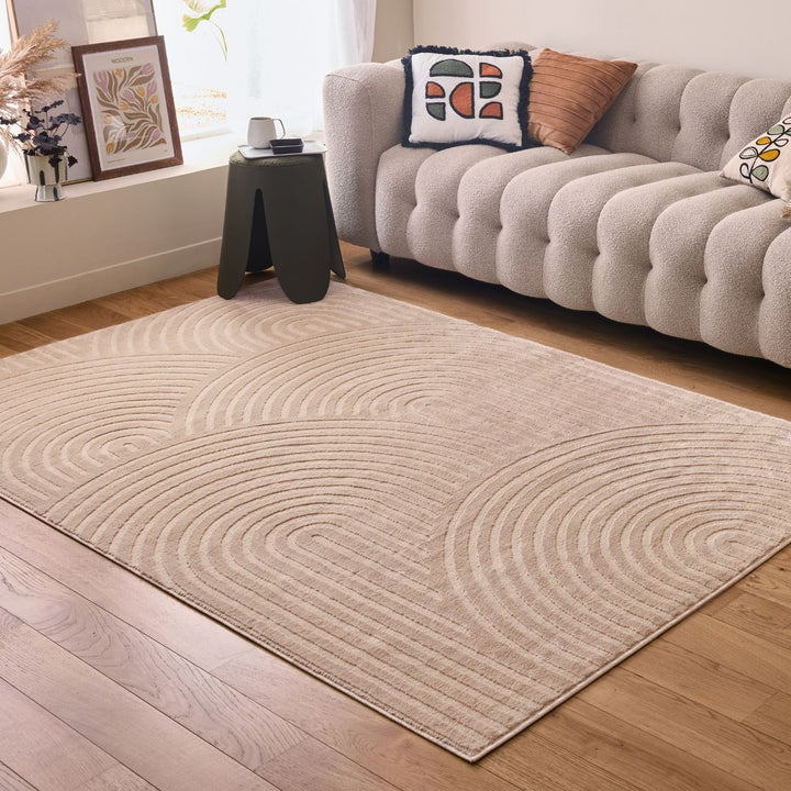 The Rugs Desert Beige Area Rug | Soft & Durable Home Decor