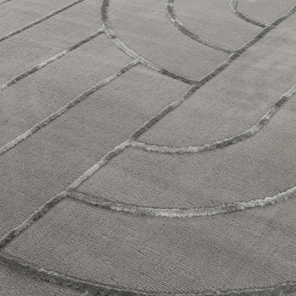 The Rugs Rug Flint in Grey |Soft & Durable| Aura Collection