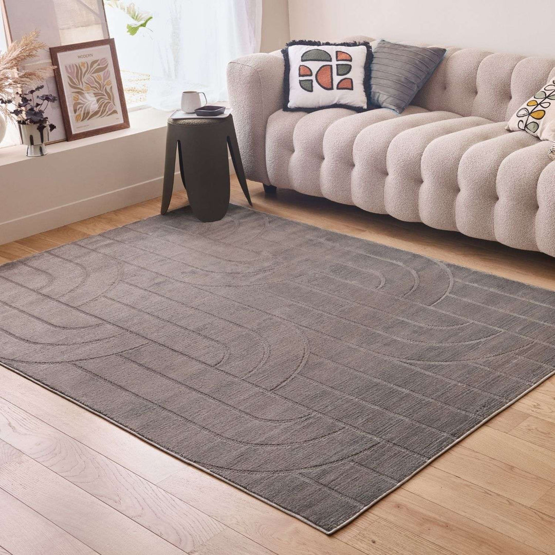 The Rugs Rug Flint in Grey |Soft & Durable| Aura Collection