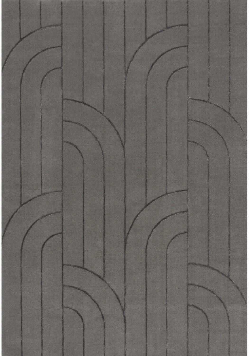 The Rugs Rug Flint in Grey |Soft & Durable| Aura Collection