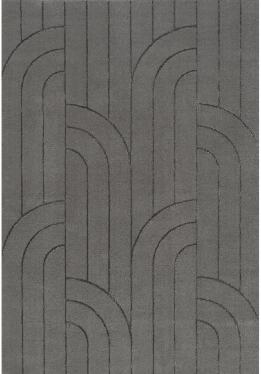 The Rugs Rug Flint in Grey |Soft & Durable| Aura Collection