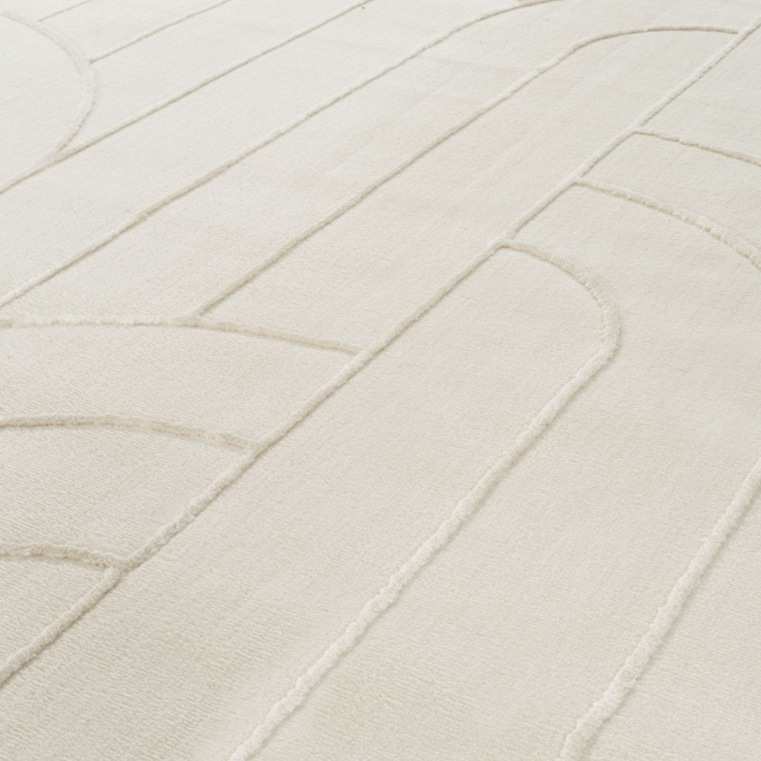 The Rugs Rug Halo in Cream |Soft & Durable| Aura Collection
