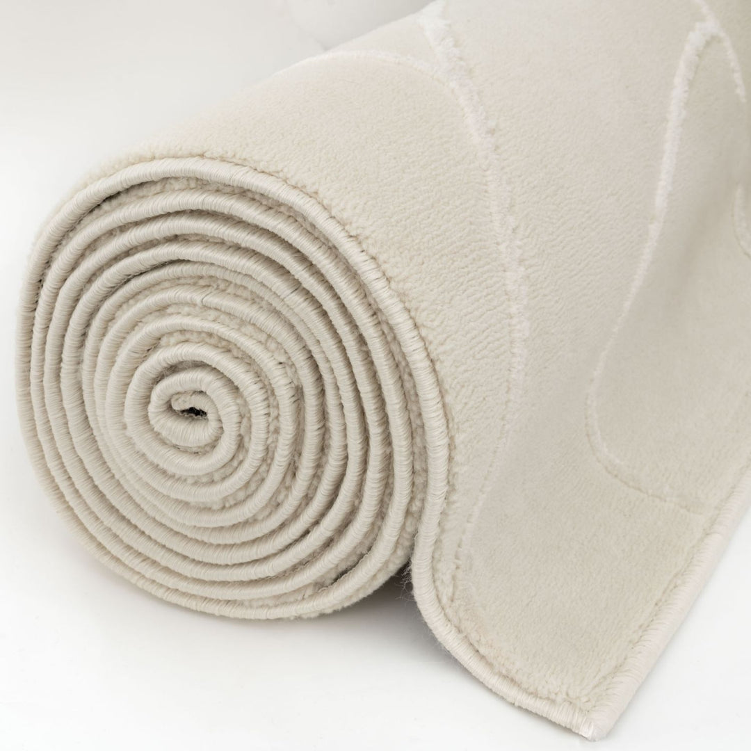 The Rugs Rug Halo in Cream |Soft & Durable| Aura Collection