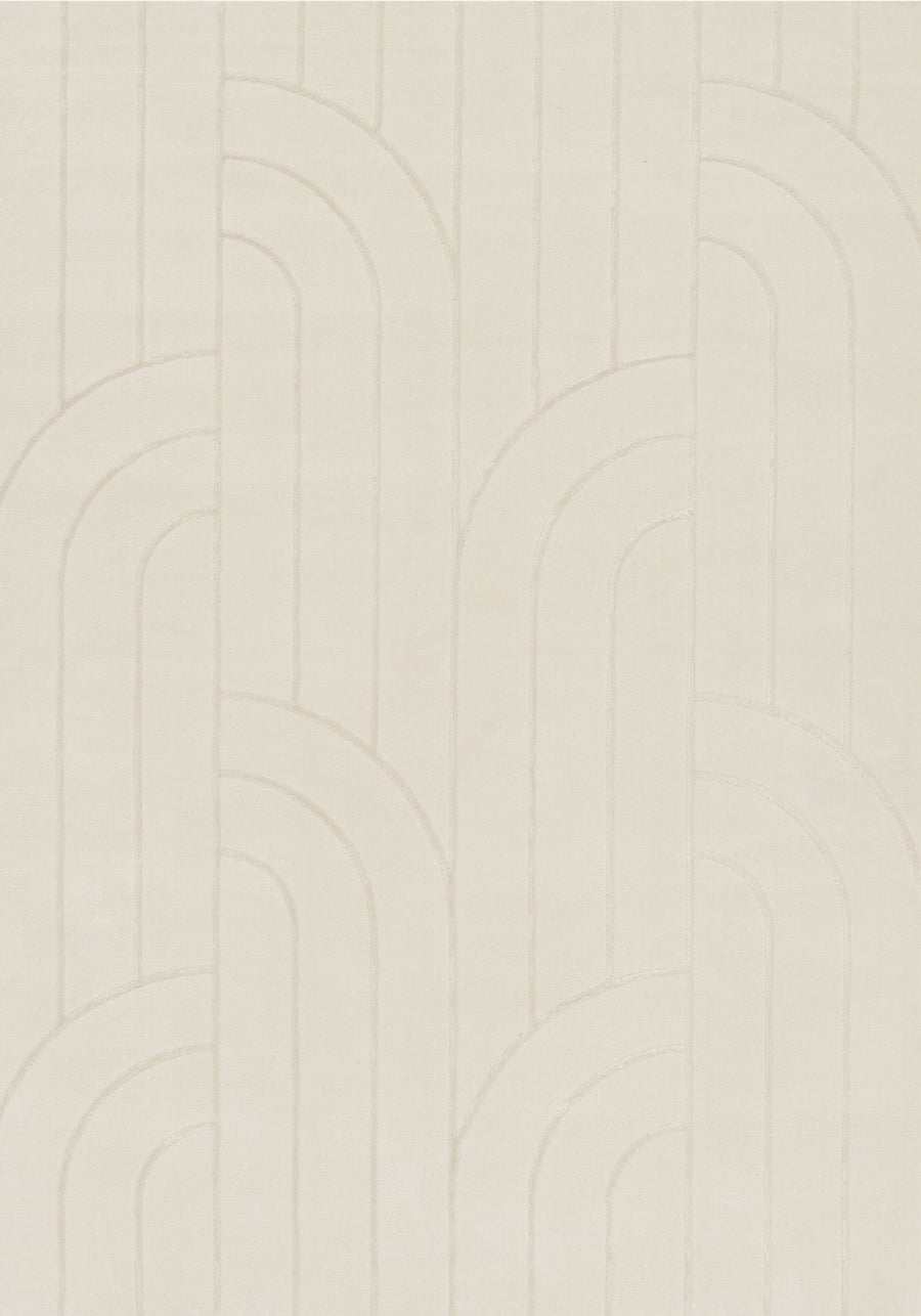 The Rugs Rug Halo in Cream |Soft & Durable| Aura Collection