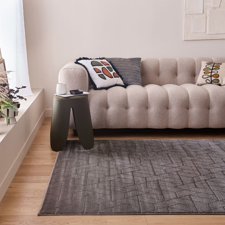 The Rugs Monolith Grey Area Rug | Soft & Stain-Resistant