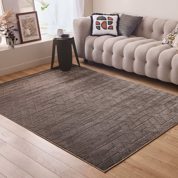 The Rugs Monolith Grey Area Rug | Soft & Stain-Resistant
