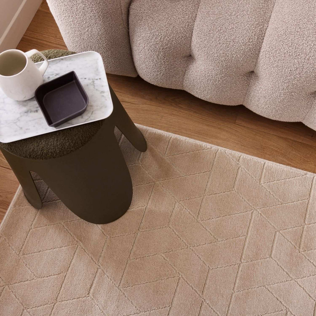 The Rugs Prism Beige Area Rug | Soft & Durable Home Decor