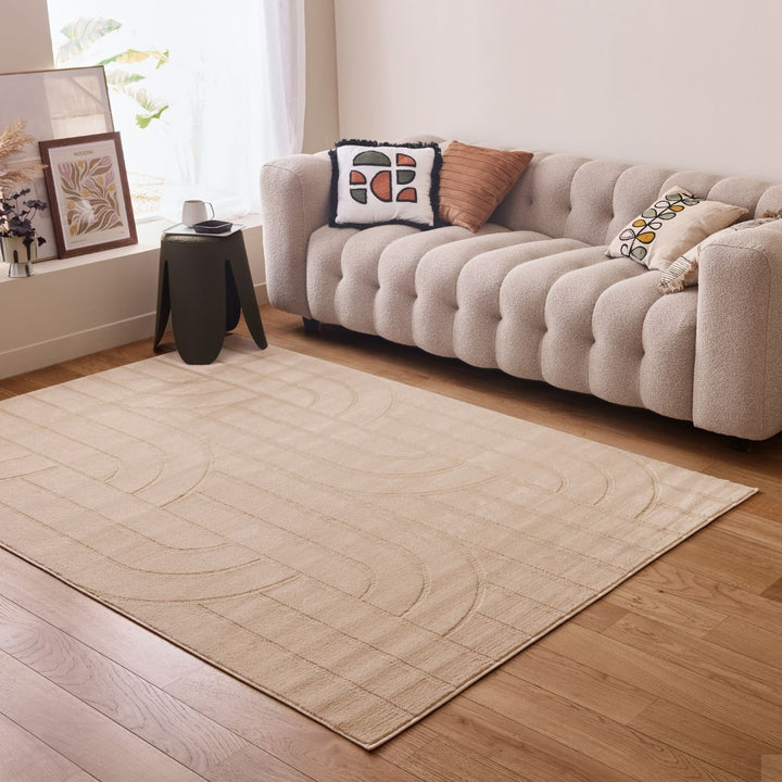 The Rugs Rug Sable Beige | Aura Collection | Soft & Durable