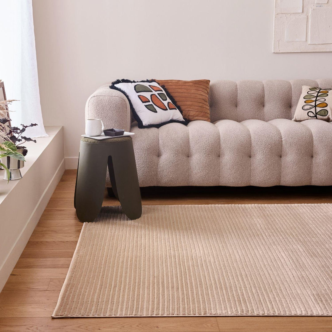The Rugs Beige Sandstone Area Rug |Soft & Durable Home Decor
