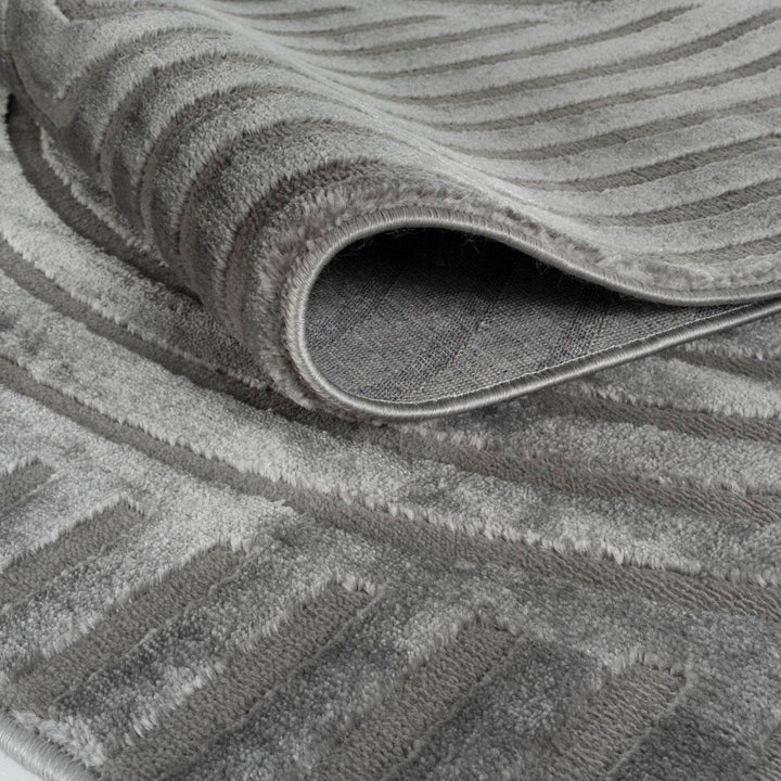 Strata Grey Rug  Soft & Durable, Non-shedding, Stain-resistant.