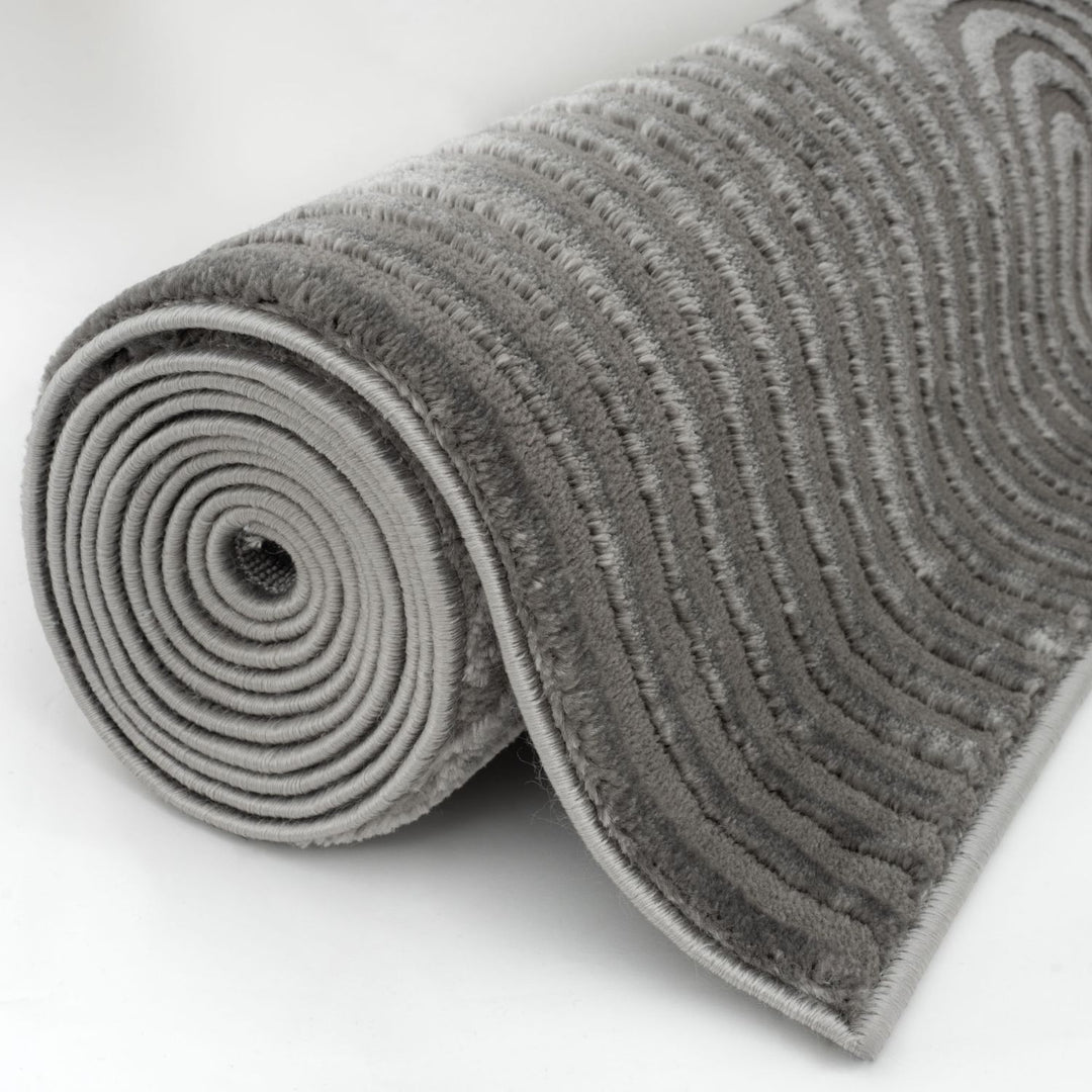 Strata Grey Rug  Soft & Durable, Non-shedding, Stain-resistant.