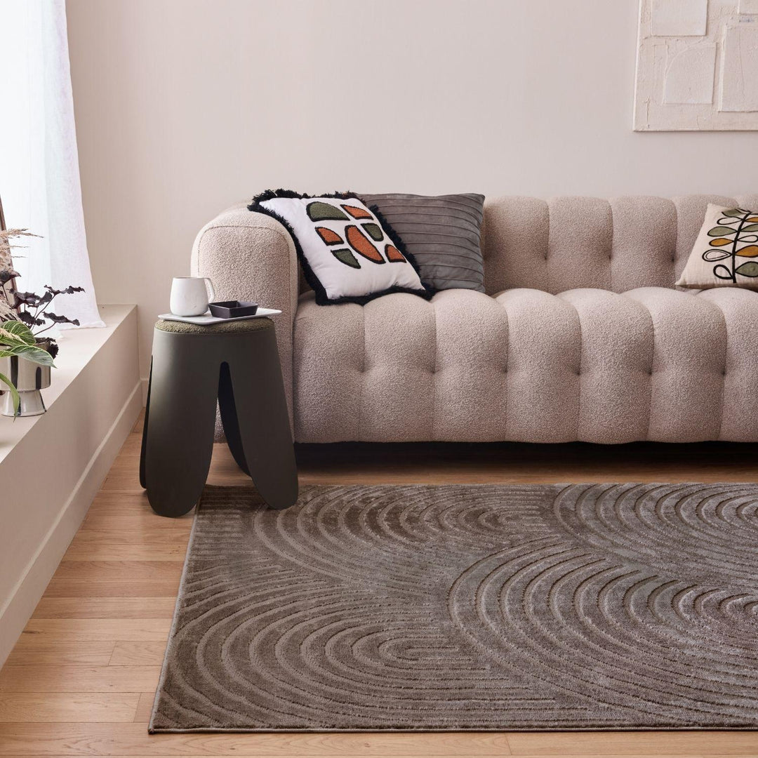 Strata Grey Rug  Soft & Durable, Non-shedding, Stain-resistant.