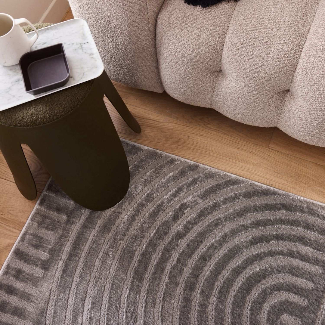 Strata Grey Rug  Soft & Durable, Non-shedding, Stain-resistant.