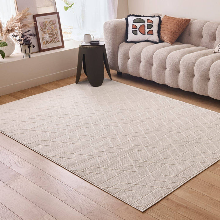 The Rugs Zenith Cream Area Rug | Soft & Durable Home Decor